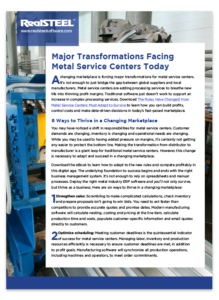 Major Transformations Facing Metal Service Centers Today