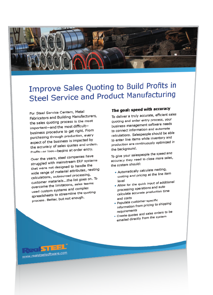 Cover of an article on how to improve sales quoting