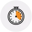 A static icon of a timer