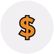 A static icon of a dollar symbol